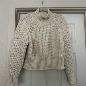 H&M Cream Knit Turtleneck Sweater